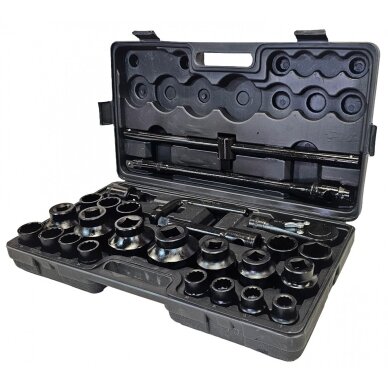 Galvučių rinkinys 12 kampų 3/4" + 1"  26vnt. (21-65mm) H4221226