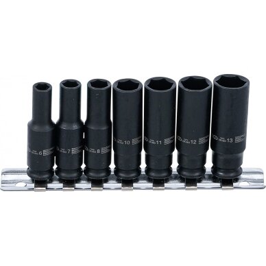 Smūginių galvučių rinkinys 1/4" 6-13mm 7vnt. 5299 1 Smūginių galvučių rinkinys 1/4" 6-13mm 7vnt. 5299 1