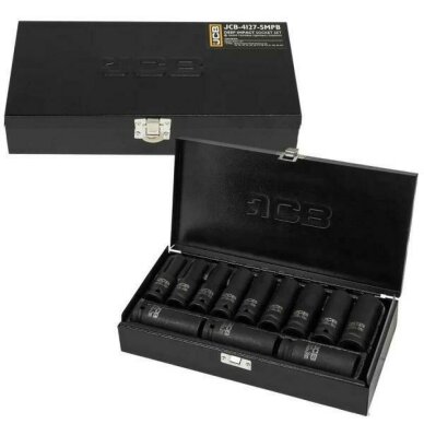 Smūginių ilgų galvučių rinkinys 1/2" 10-24mm 12vnt. 1 Smūginių ilgų galvučių rinkinys 1/2" 10-24mm 12vnt. 1