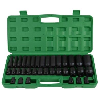 Smūginių ilgų ir trumpų galvučių rinkinys 1/2" 8-32mm 35vnt.