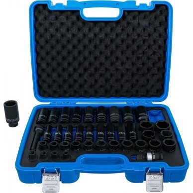 Smūginių ilgų ir trumpų galvučių rinkinys 1/2" 9-30mm 40vnt. 7280 1