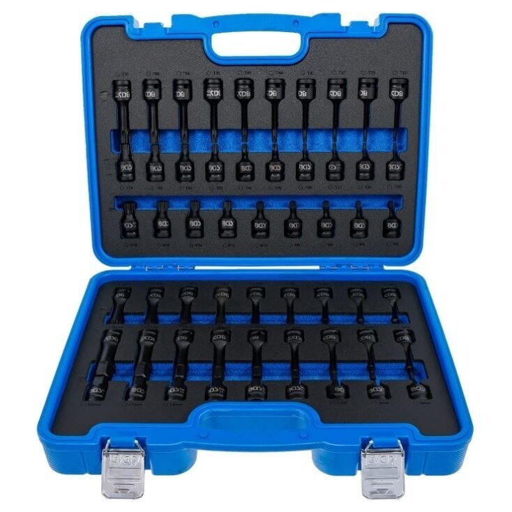 Smūginių antgalių rinkinys torx/hex/spline 1/2" 56vnt. 7298