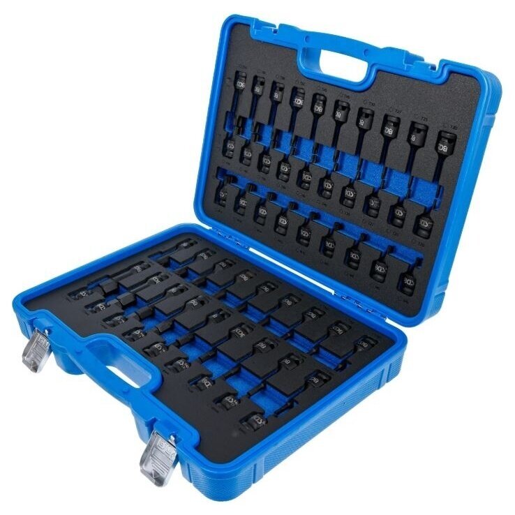 Smūginių antgalių rinkinys torx/hex/spline 1/2" 56vnt. 7298 2
