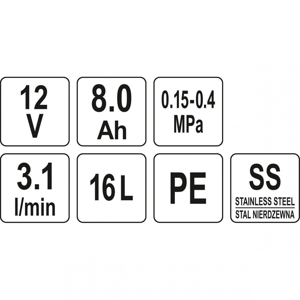 Akumuliatorinis sodo purkštuvas FLO 16L 12V 89611 4 Akumuliatorinis sodo purkštuvas FLO 16L 12V 89611 4