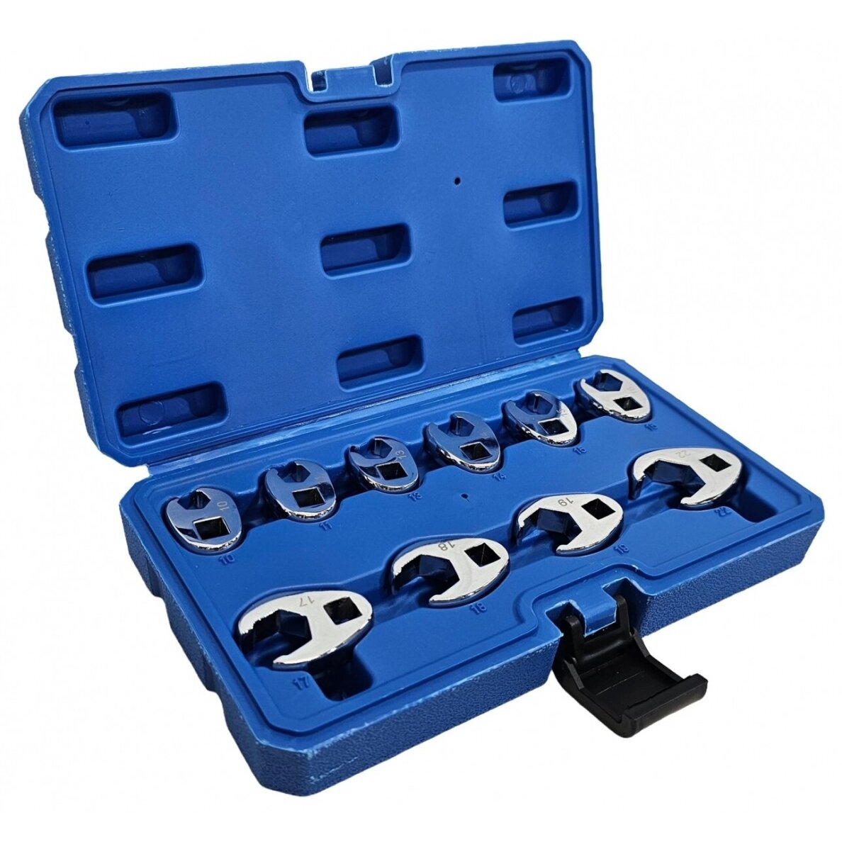 Veržliarakčių rinkinys su išpjova 3/8" 10vnt. (10-22mm) SK3922 Veržliarakčių rinkinys su išpjova 3/8" 10vnt. (10-22mm) SK3922