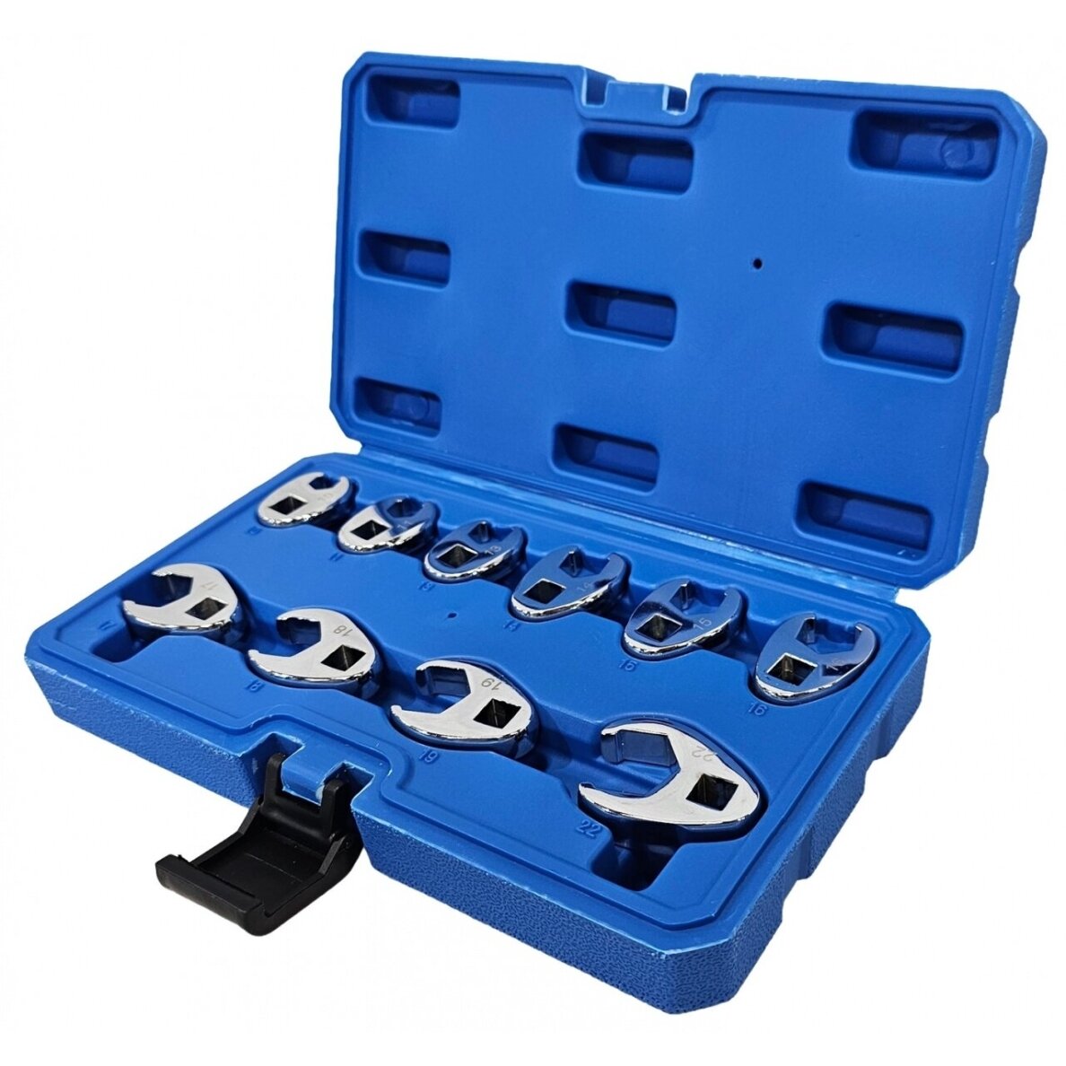 Veržliarakčių rinkinys su išpjova 3/8" 10vnt. (10-22mm) SK3922 1