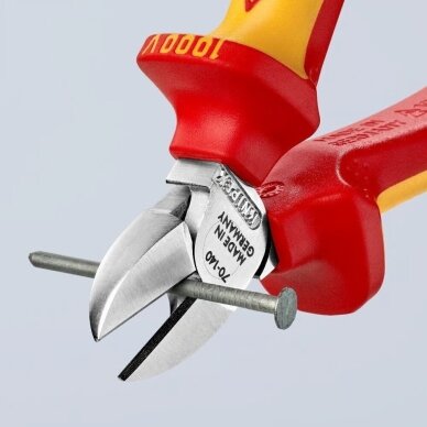 Šoninio kirpimo replės elektrikui 140mm (1000V) KNIPEX 3
