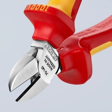 Šoninio kirpimo replės elektrikui 140mm (1000V) KNIPEX 5