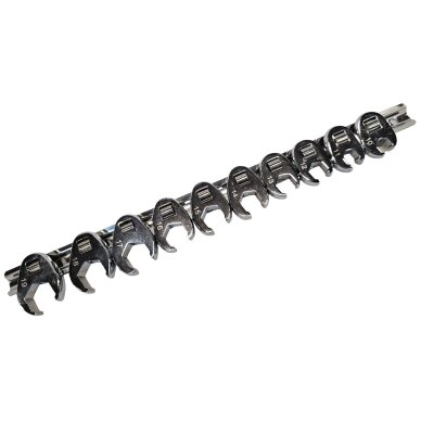 Veržliarakčių rinkinys su išpjova 3/8" 10vnt. (10-19mm) SK3921