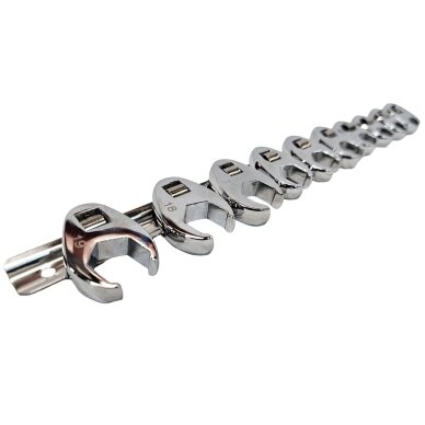 Veržliarakčių rinkinys su išpjova 3/8" 10vnt. (10-19mm) SK3921 1 Veržliarakčių rinkinys su išpjova 3/8" 10vnt. (10-19mm) SK3921 1
