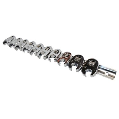 Veržliarakčių rinkinys su išpjova 3/8" 10vnt. (10-19mm) SK3921 2