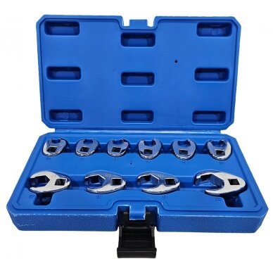 Veržliarakčių rinkinys su išpjova 3/8" 10vnt. (10-22mm) SK3922 2