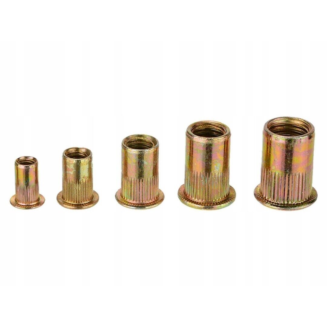 Srieginės plieninės kniedės M3-M10 150vnt. 2