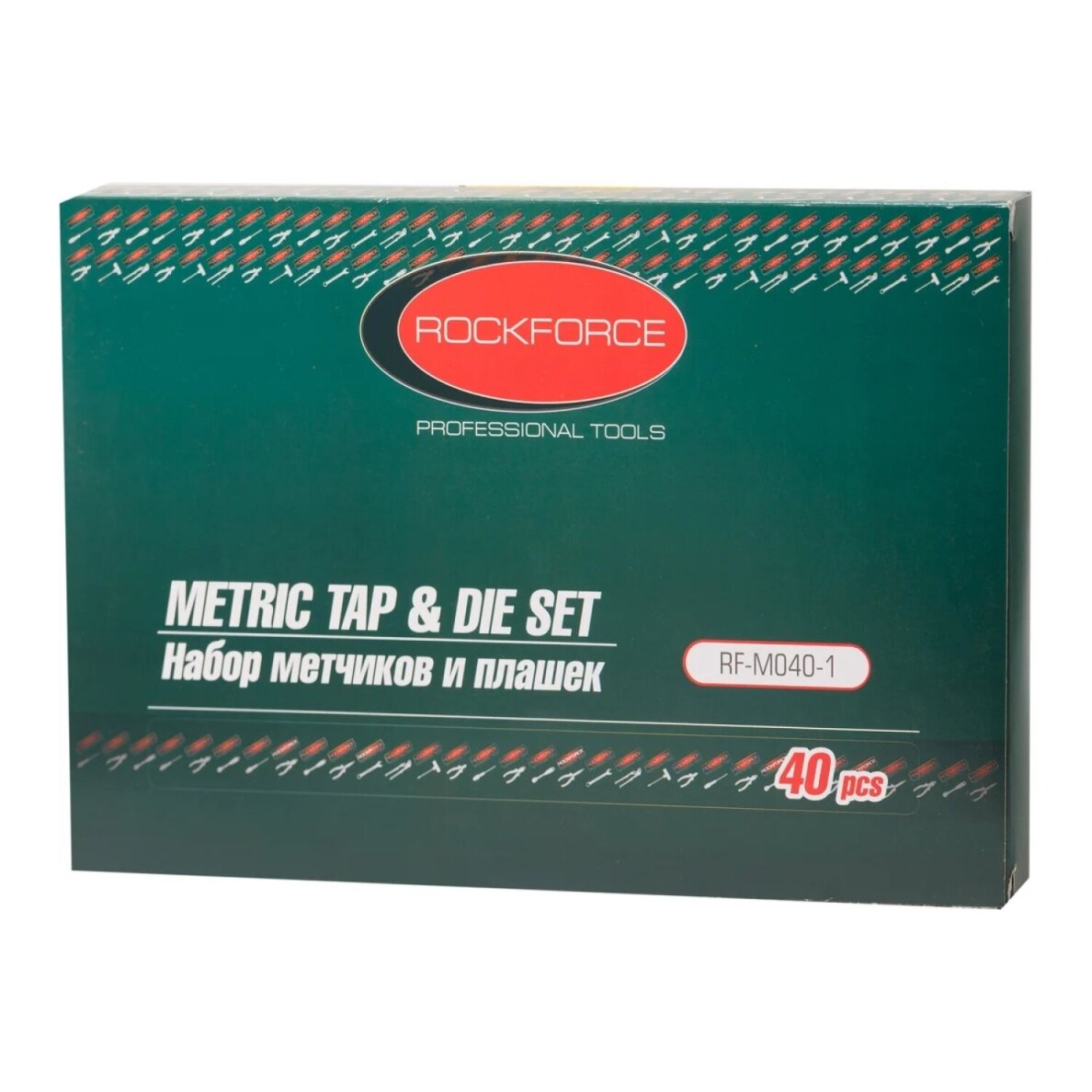 Sriegiklių/sriegpjovių rinkinys metrinis 40vnt. M3-M12 RF-M040-1 2