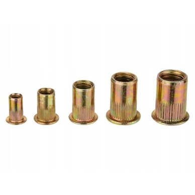 Srieginės plieninės kniedės M3-M10 150vnt. 2 Srieginės plieninės kniedės M3-M10 150vnt. 2