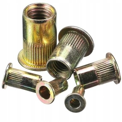 Srieginės plieninės kniedės M3-M10 150vnt. 3 Srieginės plieninės kniedės M3-M10 150vnt. 3