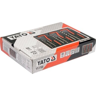 Sriegio atnaujinimo rinkinys su įvorėmis 88vnt. YT-1769 1 Sriegio atnaujinimo rinkinys su įvorėmis 88vnt. YT-1769 1