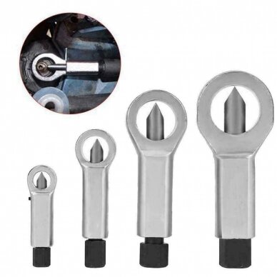 Veržlių nukandėjų rinkinys 9-27mm 4vnt. S10497 3 Veržlių nukandėjų rinkinys 9-27mm 4vnt. S10497 3