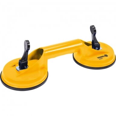 Stiklų kėliklis dviejų čiuptuvų 2x115mm 70kg Stiklų kėliklis dviejų čiuptuvų 2x115mm 70kg