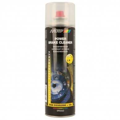 Stabdžių diskų valiklis MOTIP power brake cleaner - nuriebalintojas 500ml Stabdžių diskų valiklis MOTIP power brake cleaner - nuriebalintojas 500ml
