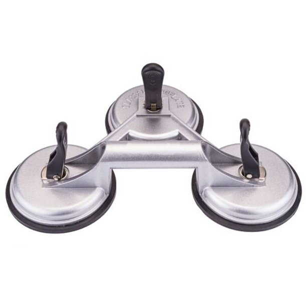 Stiklų kėliklis aliuminis trijų čiuptuvų 3x115mm 160kg S11762