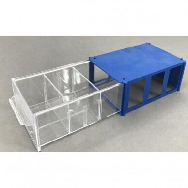 Sudedama plastikinių techninės įrangos dalių laikymo dėžutė 145x95x50mm 2 Sudedama plastikinių techninės įrangos dalių laikymo dėžutė 145x95x50mm 2