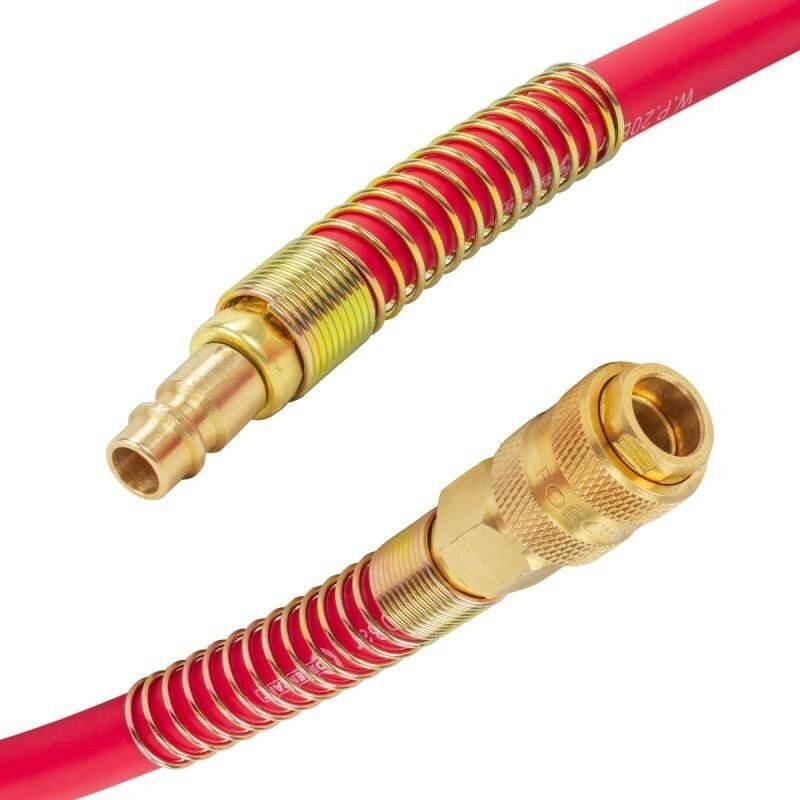 Sustiprinta suspausto oro žarna su jungtimis L-10m 16mm 10mm 2 Sustiprinta suspausto oro žarna su jungtimis L-10m 16mm 10mm 2