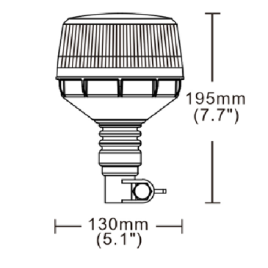 Švyturėlis LED 12/24V su stovu 24W R65 R10 TT.1421 1