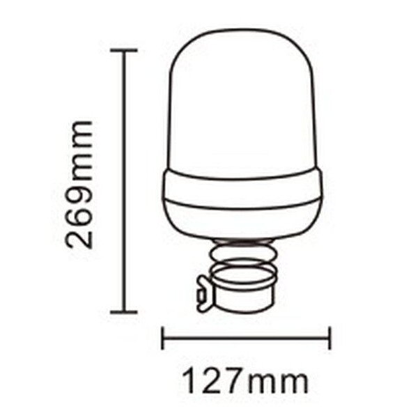 Švyturėlis 18LED 12/24V su stovu R65 R10 1 Švyturėlis 18LED 12/24V su stovu R65 R10 1