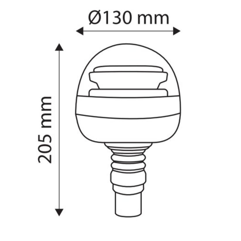 Švyturėlis 12LED 12/24V SMD 3535 su lanksčiu stovu TT.186H 2