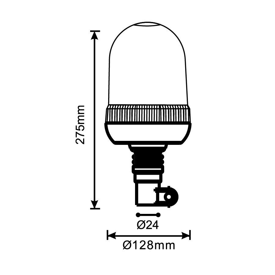 Švyturėlis 24LED 12/24V su stovu R65 R10 1 Švyturėlis 24LED 12/24V su stovu R65 R10 1