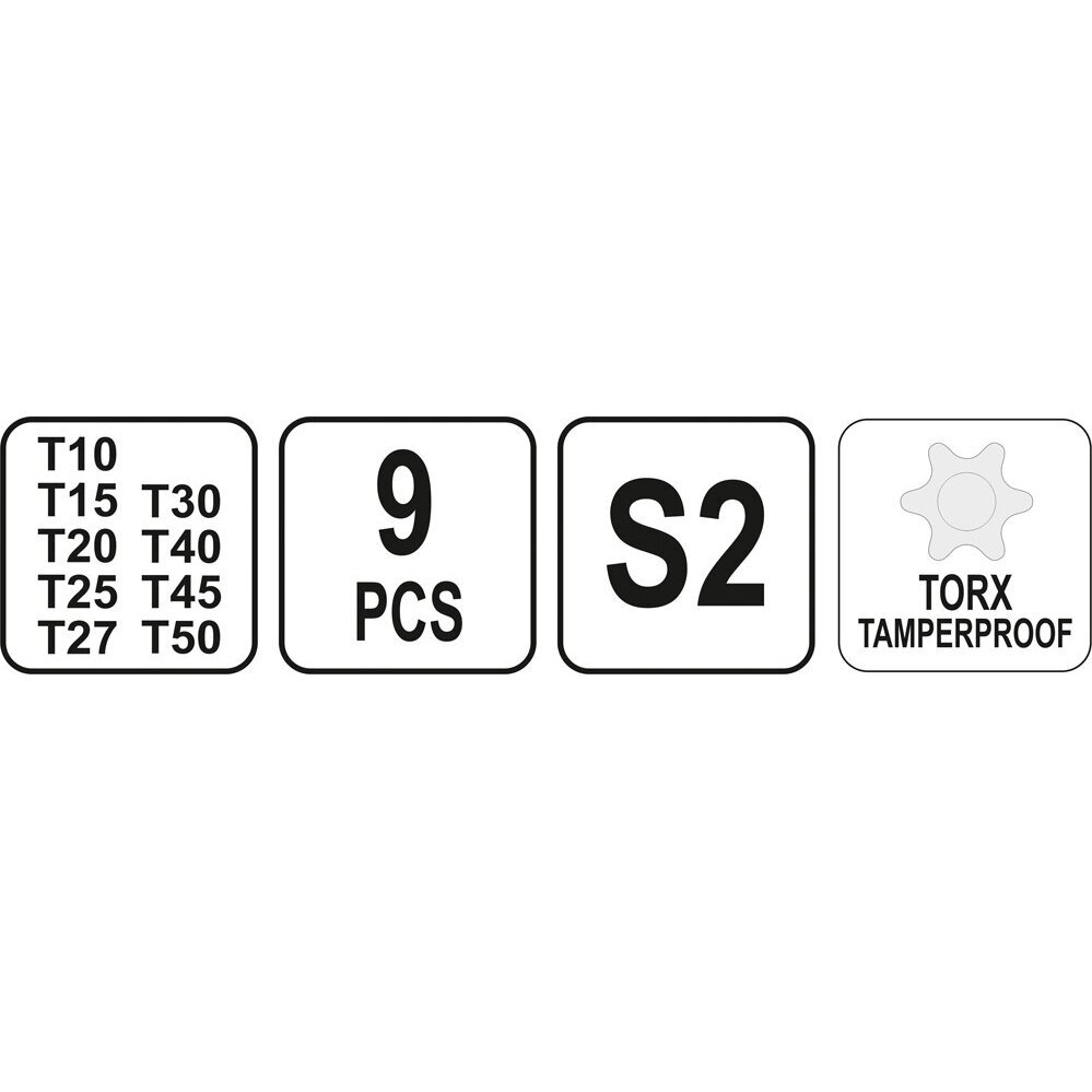 T-rankenėlių atsuktuvų rinkinys star su skyle 9vnt. (T10-T50) 1 T-rankenėlių atsuktuvų rinkinys star su skyle 9vnt. (T10-T50) 1