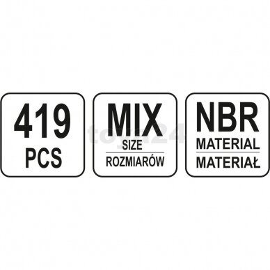 Tarpinių rinkinys 419vnt. 2 Tarpinių rinkinys 419vnt. 2
