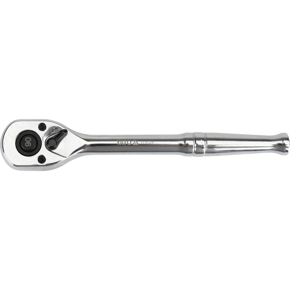 Terkšlė galvutėms chromuota 1/4"  90d. L-150mm YT-07220 3