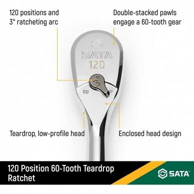Terkslė metaline rankena 3/8" 60d. 3 Terkslė metaline rankena 3/8" 60d. 3
