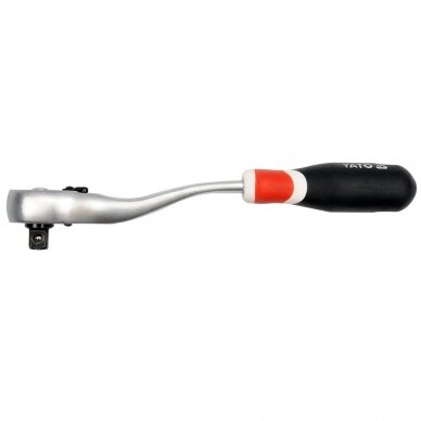 Terkšlė lenkta rankena 3/8" 72d. L-200mm Terkšlė lenkta rankena 3/8" 72d. L-200mm