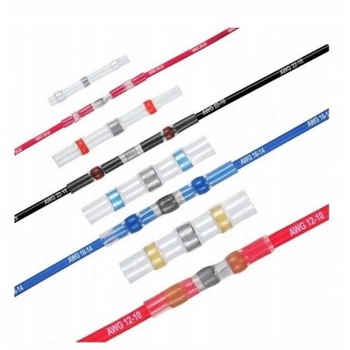 Termo gilzių/movų rinkinys su alavu 0.25-6mm 50vnt. SL11366 3 Termo gilzių/movų rinkinys su alavu 0.25-6mm 50vnt. SL11366 3