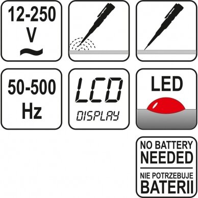 Testeris skatmeninis 12-250V 2 Testeris skatmeninis 12-250V 2