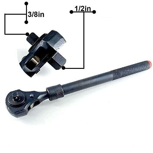 Terkšlė teleskopinė dvipusė 3/8" 1/2" 2 Terkšlė teleskopinė dvipusė 3/8" 1/2" 2
