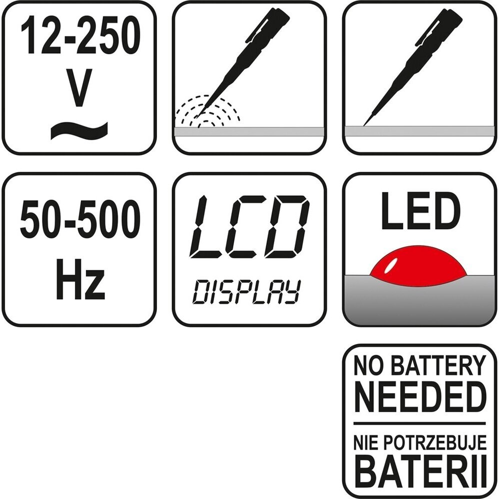 Testeris skatmeninis 12-250V 2 Testeris skatmeninis 12-250V 2