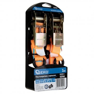 Krovinio diržų rinkinys mini 4m 0.7t 2vnt G03940