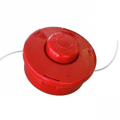 Trimerio galva raudona su sriegiu M10x1.25 1