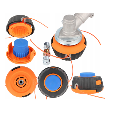 Trimerio galva su sriegiu M10x1.25 + adapteriai 3 Trimerio galva su sriegiu M10x1.25 + adapteriai 3