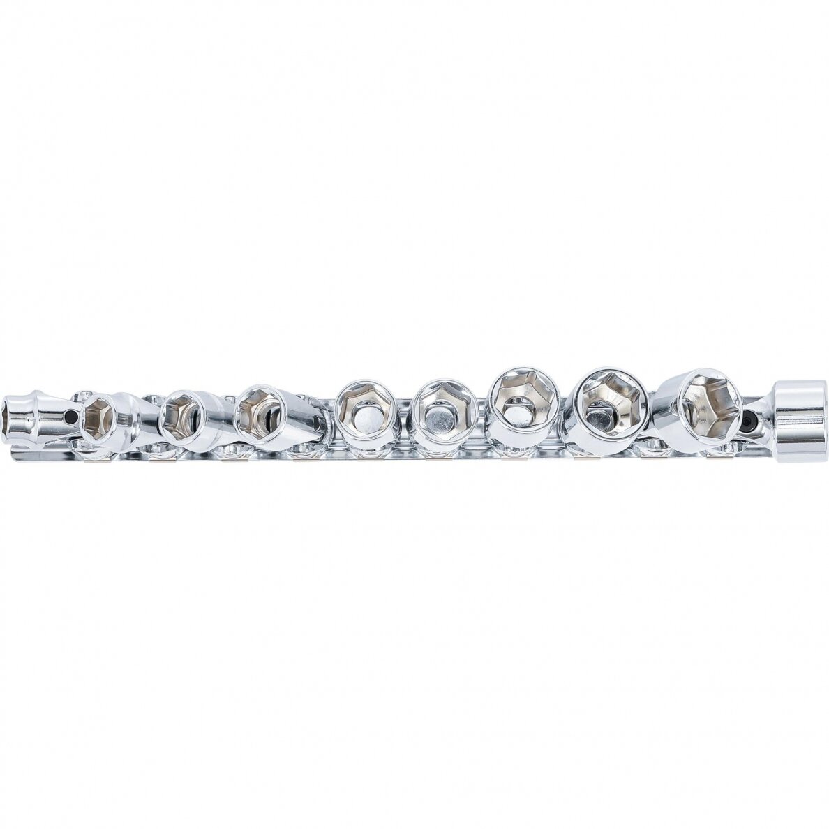 Galvučių rinkinys šarnyrinis šešiakampis 3/8" 10-19 mm 10vnt. 205 2 Galvučių rinkinys šarnyrinis šešiakampis 3/8" 10-19 mm 10vnt. 205 2