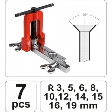 Vamzdelių valcavimo rinkinys 3-19mm 3 Vamzdelių valcavimo rinkinys 3-19mm 3