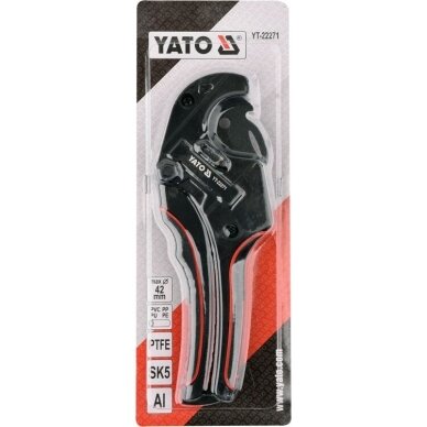 Replės plastiko vamzdžiams žarnoms PTFE 0-42mm YT-22271 3 Replės plastiko vamzdžiams žarnoms PTFE 0-42mm YT-22271 3