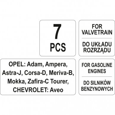Variklio fiksavimo rinkinys Opel, Vauxhall, Chevrolet 1.0/1.2/1.4l 2