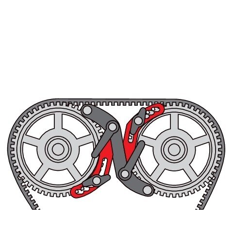 Varikliu skirstomųjų velenų fiksatorius DOHC varikliams 0–70mm 5vnt YT-060083 2