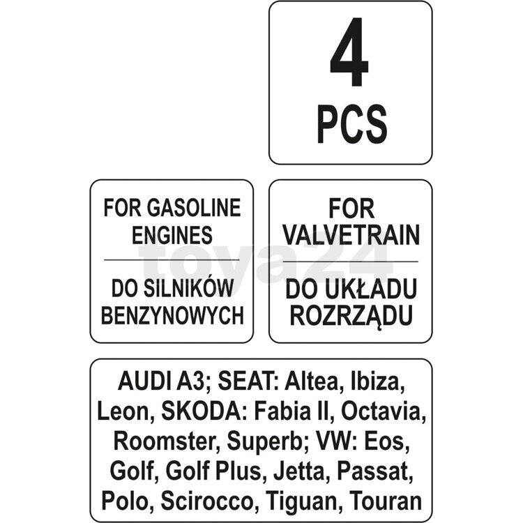 Variklio fiksavimo įrankių įrankių rinkinys VAG 1.4/1.6l FSI 2