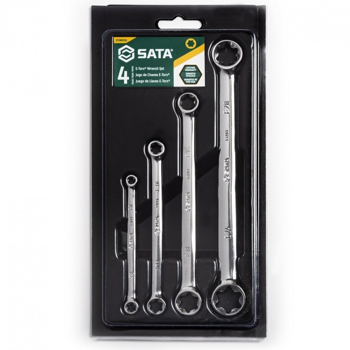 Veržliarakčių E-torx rinkinys 4vnt. (6-24) S09012